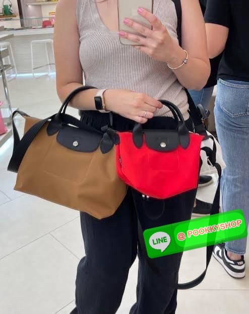 LONGCHAMP LE PLIAGE ENERGY MEDIUM HANDBAG 🔖กระเป๋าสะพายไหล่/ถือ คอลเลคชั่นใหม่สไตล์เรียบหรู ขนาดกลางจุของได้เยอะ