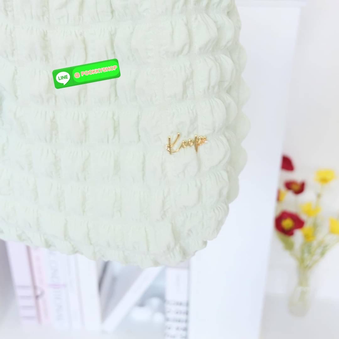 Hello summer ต้อนรับหน้าร้อนนี้กับกระเป๋าผ้าน้ำหนักเบาสไตล์เกาหลี KEEP รุ่น Vacation Col. Waffle Bag ที่มาพร้อม กระเป๋าผ้าเย็บแพทเทิร์นวัฟเฟิล ใบใหญ่ + พวงกุญแจ Star flower limited และ Minibag กระเป๋าใบเล็กด้านในพร้อมสายสะพายโซ่ สุดคิ้ว