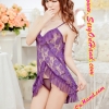 ชุดนอนซีทรู ผ้าลูกไม้สีม่วง แต่งระบาย ด้านหน้า ด้วยผ้าลูกไม้สีม่วงแบบตัวชุ สวยแบบเซ็กซี่ๆ หรูหรา ผ้าลูกไม้เกรดเอ นุ่ม ใส่สบายคะ + G string เข้าชุด
