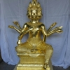 พระพรหม ปิดทองคำเปลว (ทองคำแท้) ขนาดสูง 12 นิ้ว