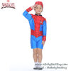 (size M)ชุดว่ายน้ำเด็กผู้ชาย Spiderman สีน้ำเงิน บอดี้สูทเสื้อแขนยาวกางเกงขาสั้นสกรีนลายเกราะ Spiderman มาพร้อมหมวกว่ายน้ำและถุงผ้า สุดเท่ห์ ใส่สบาย ลิขสิทธิ์แท้ (สำหรับเด็กอายุ 6ปี)