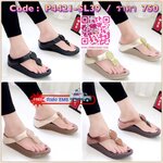 งานใหม่ล่าสุด สวยต้องร้องว้าว ฟินระดับ 10 รองเท้าพื้นสุขภาพ วัสดุพียูนิ่ม ดีเทลสายคีบเพชรสุดหรู พื้นนิ่ม ใส่สบาย ที่กล้าการันตรีความนิ่ม ดีไซน์เกร๋ใส่ได้ตลอดไม่มีเอ้าท์คร้าา!!