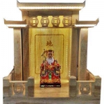 ศาลเจ้าที่ขนาด 16 นิ้ว 3 หลังคา (หินหยกน้ำผึ้ง)