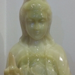 เจ้าแม่กวนอิม หินอ่อนหยกเขียว ปางประทานพร ขนาด สูง 100 เซนติเมตร