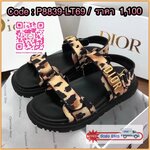 พร้อมส่งรอบ2 รองเท้า DIORACT SANDALรุ่นนี้ใหม่ลายสุดเป็นลายเสือสวยเกร๋มาก ทรงนี้ใส่สบายทุกคนต้องมี ตัวพื้นรองเท้าเป็นสีดำ ตัวสายเป็นลายเสือ ด้านหน้ามีโลโก้Dior สีทอง สวยมากงานปั๊มโลโก้ทุกจุด พลาดแล้วจะเสียใจนะ