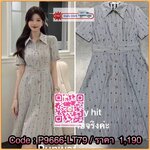 ใหม่ล่าสุด collection Chanel 2022 dress ทรงสวยผ้า jacquard ลายเส้น ปักลายlogo cc และดอก คามืเลียตามแบบฉบับ Chanel กระดุมปั๊ม เป๊ะทุกจุด ผ้าทิ้งตัวมีน้ำหนัก cutting เนี้ยบ งาน high end ห้ามพลาด