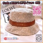 NEW ARRIVAL!!! 👑LOEWE ANAGRAM COTTON & LEATHER BUCKET HAT👑 หมวกบัคเก็ตงานใหม่ชนชอป LOEWE ผ้าลายโลโก้ คาดด้วยสายหนังสีน้ำตาลโลโก้สีทอง มีซับด้านใน สาวๆห้ามพลาดเลยคร่าา