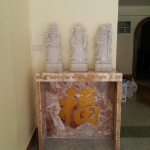 ตู้ครอบศาลหินอ่อน ขนาดศาล 32 นิ้ว ( แข็งแรงเสริมเหล็กติดwa LED ) มีแบบด้านในภาพ