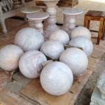 ลูกนิมิตรหินอ่อน ลูกเอก50ซม ลูกรอง40ซม