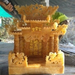 ศาลเจ้าที่หินอ่อน (ตี่จู้หินอ่อน ตี่จู้เอี๊ยะ) ขนาด 27นิ้ว 888 น้ำผึ้งแก้ว