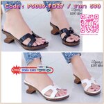 8397 เกี๊ยะสวมหน้าH งานขายดีอีกรุ่น ทรงเกี๊ยะส้นไม้แท้ๆ วัสดุหนังแก้วมีความนุ่ม แมทง่ายลุคไหนก็ดูสวยเท่ห์ สวยคมแบบมีสไตล์