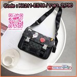 Coach Disney X Coach Track Crossbody In Signature Canvas With Patches Signature coated canvas and smooth calf leather Inside multifunction pockets Zip and speedclip closures, fabric lining Outside slip pocket