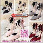 สินค้าพร้อมส่ง รองเท้าส้นสูงหัวแหลมรัดข้อนำเข้า วัสดุหนัง PU บุผ้าซาตินด้านนอก ดีไซน์โบว์ด้านหลัง เรียบหรู งานคุณภาพดีมาก งานจริงเหมือนรูป แมทง่ายกับทุกชุด ใส่ออกงานก็สวยหรูค่ะ