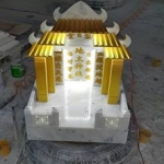 ศาลเจ้าที่ขนาด 16 นิ้ว เขามังกร (หินสีเทา พ่นทอง)