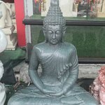 พระพุทธรูป หินเขียวอินเดีย หน้าตัก 35 นิ้ว สูง 147 ซม. ปางสมาธิ