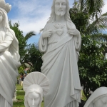 พระเยซูต์ หินอ่อนแกะสลัก สูง1.4เมตร