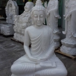 พระพุทธรูปหินอ่อน หน้าตัก 100 สูง 150 ลึก 70 cm