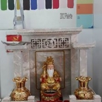 ศาลเจ้าที่ขนาด 16 นิ้ว 3 หลังคา (หินเทาขาว)