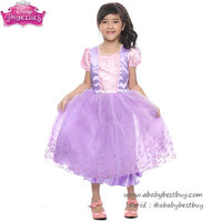 (Size 11)ชุดเดรส เจ้าหญิงราพันเซล เสมือนจริง ผ้าดี ใส่สบาย