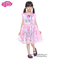 (Size 10) ชุดเดรสสีชมพู แขนสั้น ลายทไวไลท์ สปาร์เคิล ลิขสิทธิ์ฮาสโบแท้ โพนี่แท้ (สำหรับเด็ก 10 ปี)