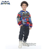 เสื้อแจ็คเก็ต เสื้อกันหนาวแขนยาว เด็กผู้ชายสกรีนลาย BAT MAN สีน้ำเงิน รูดซิป มีหมวก(ฮู้ด)สกรีนหน้า BAT MAN ใส่คลุมกันหนาว กันแดด สุดเท่ห์ ใส่สบาย ลิขสิทธิ์แท้ (ไซส์ L)