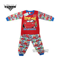 (Size L)ชุดนอนเด็กผู้ชาย Disney Cars เสื้อแขนยาวสีแดง กางเกงขายาว สุดเท่ห์ ลิขสิทธิ์แท้ (สำหรับเด็ก 8-9 ปี)
