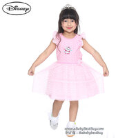 ชุดเดรส Disney Marie สีชมพูเข้ม แขนกุด ดิสนีย์แท้ ลิขสิทธิ์แท้ (สำหรับเด็ก 4-5 ปี)