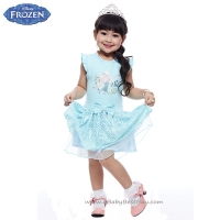 (SIZE 1) ชุดเดรสกระโปรงสั้นสีฟ้าผ้าลูกไม้ ลายเจ้าหญิงโฟเซ่น แขนกุด ดิสนีย์แท้ ลิขสิทธิ์แท้ (สำหรับเด็ก 1-2 ปี)