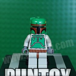 sw0002b: Boba Fett - Bluish Grays - Dark Red Helmet Highlights