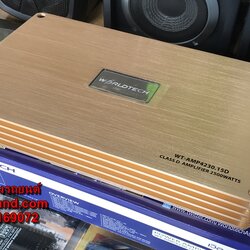 เพาเวอร์แอมป์รถยนต์ คลาสดี 1500 W (rms) ยี้ห้อ WORLDTECH รุ่น WT-4230.15D