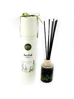 ก้านไม้หอมพรีเมี่ยม joyfull น้ำมันหอมระเหย ลาเวนเดอร์ บูลคาโมมายด์ เปปเปอร์มินต์