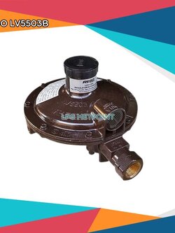 หัวปรับแก๊สแรงดันต่ำ(Low Regulator ยี่ห้อ Rego FNPT3/4"-FNPT1") รุ่น LV5503B8