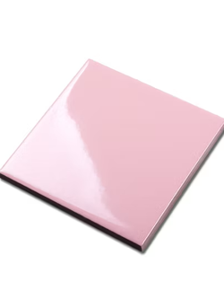 กระเบื้อง 4"x4" Ceramic Glossy Pink (สีชมพู)
