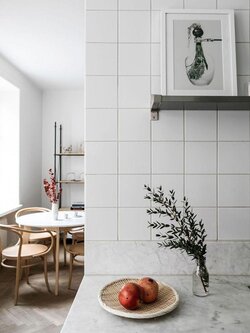 4"x4" Ceramic Matte White : สีขาวด้าน (ตรม.)