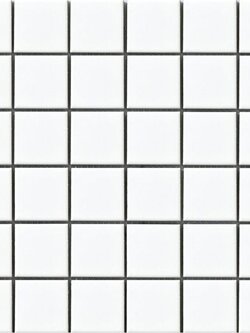 2"x2" Ceramic Mosaic : Matte White (สีเขียวขาว/ผิวด้าน) /แผ่น