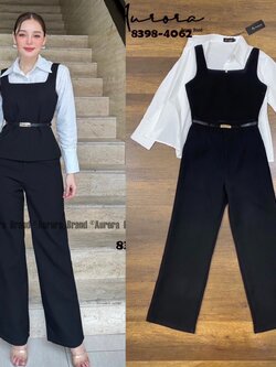 ชุดเซทแฟชั่น SET. 4Pieces Black & White ชุดเซตที่แมทกันได้สวยหรู ลักชูวสุดๆ