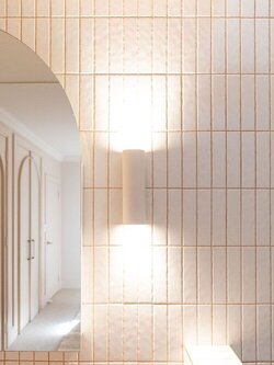 2"x8" Subway Ceramic : Wave สีขาว /ตรม.