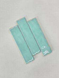 2"x8" Subway : Wave Surface / Pastel Green (แผ่น)