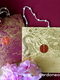 การ์ดแต่งงานพรีเมี่ยมสไตล์จีน