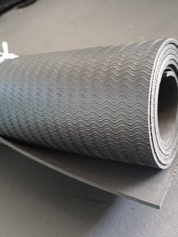 แผ่นยางevaโฟมสีดำลาย หนา 2มม