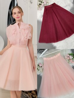 กระโปรงแฟชั่น กระโปรงบานทรงวงกลม ด้านในมีโครงช่วยให้กระโปรงบานสวย