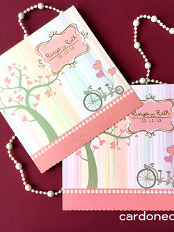 การ์ดแต่งงานน่ารักลายการ์ดตูน