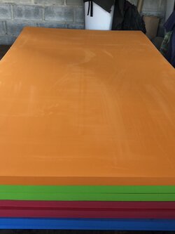 แพลอยน้ำเลือกสีได้ หนา 40 มม.ขนาด 130 x 230 ซม.