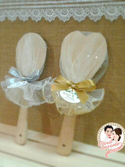 ของชำร่วยทัพพีไม้ ชุดบัลเล่ต์