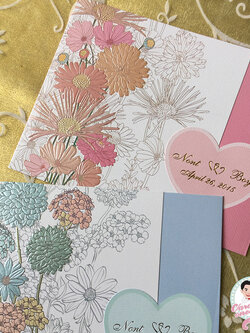 การ์ดน่ารักลายดอกไม่หวานๆ