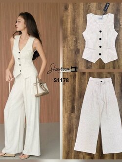 ชุดเซทแฟชั่น เซ็ตนี่คือเป็นเซ็ต basic ที่ควรมีติดบ้าน ใส่ได้ทุกโอกาสแน่นอน