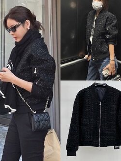 เสื้อแฟชั่น Jacket ผ้าทวีตรูดซิปหน้า มีกระเป๋าล้วงข้าง ใส่คลุมสวยๆ สไตล์ korea