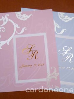 การ์ดแต่งงานวินเทจลายเถาวัลย์