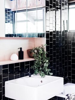 Ceramic Glossy 4"x4" สีดำ (ตรม.)