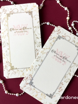 การ์ดงานแต่งสีพาสเทล สีครีม